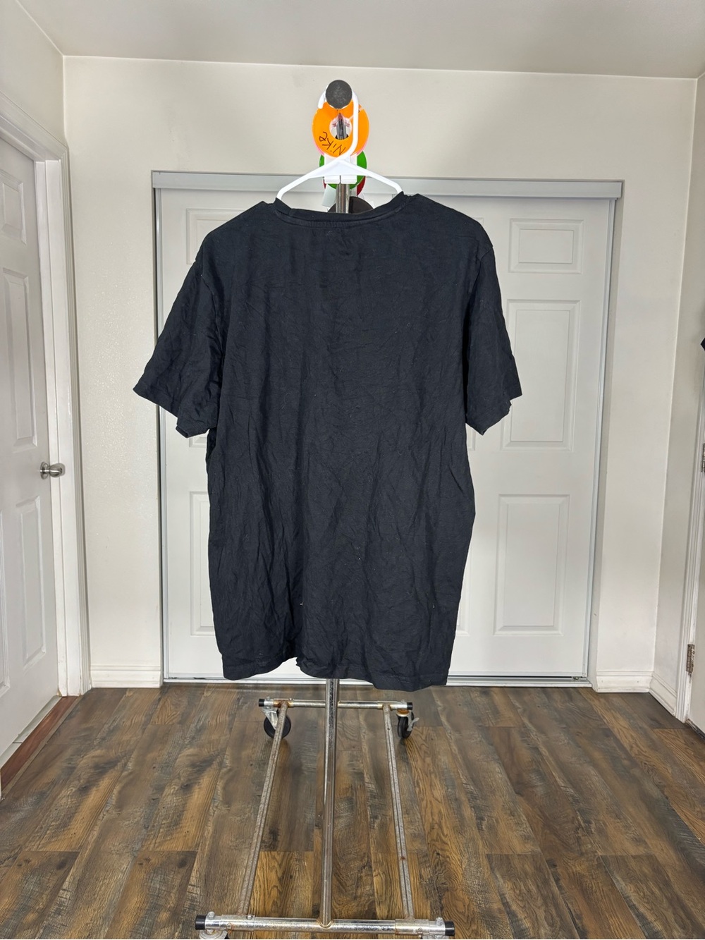 Quiksilver Black Short-Sleeve Tee with Yellow Logo Block - Picture 3 of 4